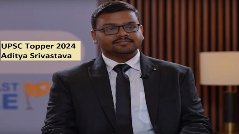 UPSC Ran -1 Topper Aditya Srivastava 2023